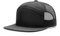 RICHARDSON 958 7-Panel Trucker Blank Baseball Cap OSFA Hat, Schwarz, Einheitsgröße