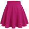DRESSTELLS Gonna Donna Gonna Balze Versatile Pieghe Gonna da Plissettata Vita Elastica Gonna A-Line Rosa, Fuschia M