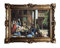 Made in Italy Gemälde SOHBAT am Basar Orient Oriental orientalische bilder Bild mit Rahmen Wandbild 90x70cm Kunstdrucke und Gemälde Retro Repro Antik für Cafe Bar Home Büro Praxis 58B