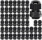 Gebildet 50Pcs Cable Gland, PG7 Plastic IP68 Waterproof Adjustable 3-6.5mm Cable Gland Joint with Gaskets, M12*1.5 Wire Connector, Wire Protector (Black)