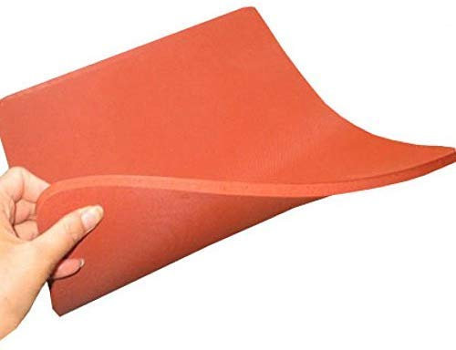Rot Silikon-Wärmepress-Pad-Matte Rot 38,1 x 38,1 cm dickste hitzebeständige Silikonmatte für Wärmeübertragungsmaschine, Ersatz-Schaumstoff-Pad-Blatt, Rot (15x15 inch)