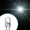 Lumetheus LED 5mm Farbe weiß 25000 mcd 100 Stück Leuchtdiode extra hell 3V weiße Diode 2 Pin LEDs