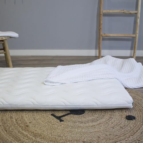 Kadolis - Laufgittermatratze Aloe R 95x75x6 cm - Schaumstoffmatratze mit abnehmbarem und waschbarem Bezug - ÖkoTex Zertifiziert