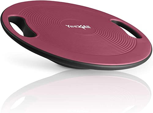 Yes4All HXP9Kunststoff Wobble Balance Board, 40 cm Oberfläche Balance Board für Stehen, Core Training, Gym Home Workout (Zuckerpflaume)