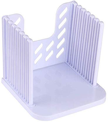 Brotschneidehilfe, Klappbar Slicer Brotschneider Mit Brett Und Messer Schneidehilfe Brotschneidemaschine (Weiß)