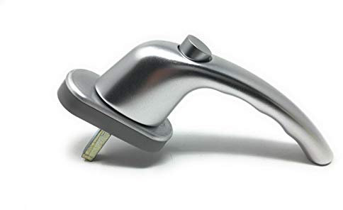 1x Hoppe Fenstergriff Tokyo Druckknopf 35 mm Aluminium Alu Natur 0710SV/U26 F1