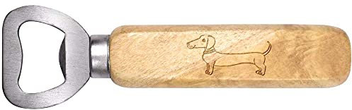 Azeeda 'Sausage Dog' Wooden Bottle Opener (BO00049680)