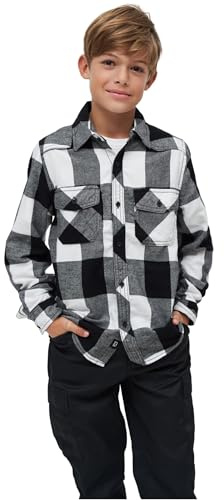 Brandit Checkshirt Kids, Holzfällerhemd, Größen 122 bis 176