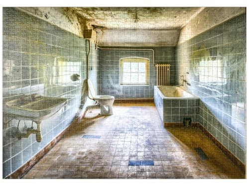 MyPuzzle Lost Places - das Badezimmer - Premium 1000 Teile Puzzle - MyPuzzle Sonderkollektion von Puzzle Galaxy