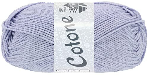 LANA GROSSA Cotone | Baumwollbasicgarn | Handstrickgarn aus 100% Baumwolle | 50g Wolle zum Stricken & Häkeln | 125m Garn FB 123