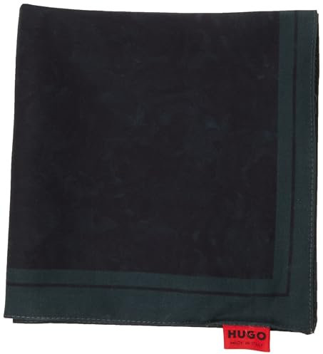 HUGO Herren Pocketsquare 33x33cm Pocket Square, Dark Green302, Einheitsgröße EU