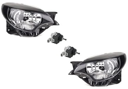 Johns, Scheinwerfer passend für Renault Twingo II H4 Li. Re Twingo 2 2012- + Stellmotor