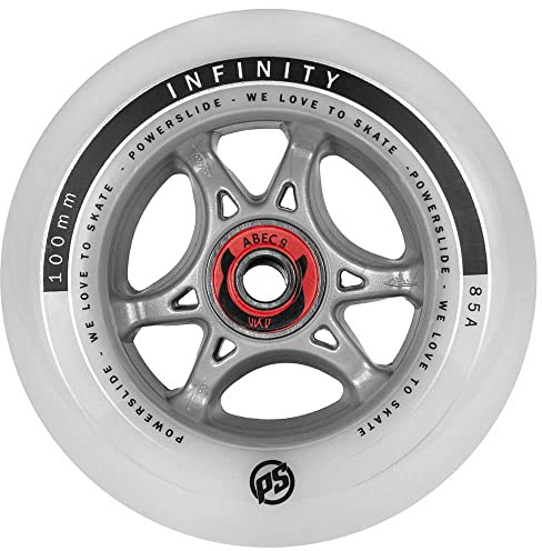 Powerslide Infinity 100 RTR 4er Rollenset 2025 inkl. ABEC 9 + Spacer