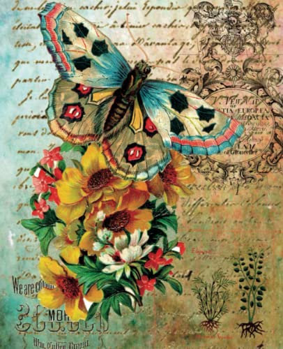 Composition Notebook - Journal - Diary - Butterflies: College ruled notebook, 120 pages, 7.5 x 9.25 inches