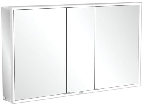 Villeroy & Boch My View Now, Spiegelschrank für Aufputz mit Beleuchtung, 1300x750x168 mm, mit Sensordimmer, 3 Türen, A45513
