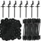 Solar Panel Guard Clips, 35 mm Nylon Solar Panel Wire Fence Fasteners Fence Panel Clips Animal Guard Fastener Clips for Solar Panel Bird Wire Pigeon Fence, 30 Packs