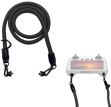 ZLMC Neckcord-Gürtel für DJI Mavic 3/2/Air2S Drone Controller Anti-Drohne Nackenband mit RC Pro Lanyard Strap Schultergurt Drone Zubehör (Schwarz)