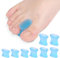 Kinretixia® Lot de 8 séparateurs d'orteils en gel de silicone souple - Soulagement confortable des douleurs aux pieds - Correcteurs d'orteils (4 paires)