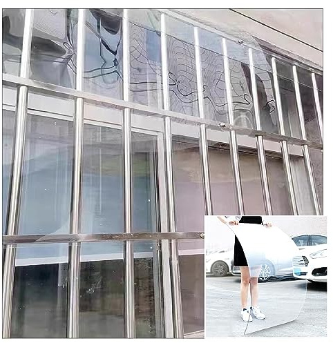 Clear Acrylic Plastic Sheet Polycarbonate Plastic Sheet, Transparent Heat-insulating Screen Greenhouses Cladding For Roofs, Carports, Canopies, Sunrooms And Enclosures ( Color : Clear-1mm , Size : 1.2