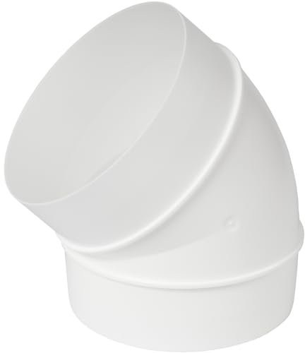 100 mm Rohrleitung 45 Grad Winkelschlauch Belüftung Rundrohr Biegeverbinder 10 cm
