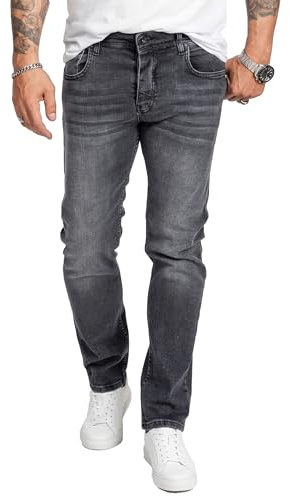 Rock Creek Jeans Herren Hose Regular Fit Gerades Bein Denim M31 | Klassische Herrenjeans mit geradem Schnitt, lange Jeanshose und Herrenhose für Alltag, Freizeit, Büro und Casual-Looks