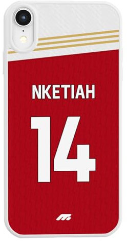 MYCASEFC Football Eddie Nketiah Arsenal iPhone 8 Case Football Smartphone Cover for Football Fans - Gift Idea - Premium Design