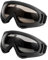 DoHTeck 2 x Outdoor-Motorradbrille, Herren Damen X400 Wind- und staubabweisende Skibrille Sicherheitsbrille
