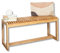 Terra Home Bank Sitzbank Holz Berga, Natur 100x45x35, Schuhbank, Garderobenbank, Flur