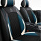 Awotzon Autositzbezug Für Seat Ibiza 2009-2023 5 Sitze Autositzbezüge Komplettset Allwetter Auto Sitzauflage Kunstleder sitzbezüge（Schwarz-blau）