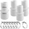 kudmwcc 4 Pièces Raccord de Tuyau 32 mm vers 38 mm,Adaptateur de Tuyau de Piscine,Adaptateur pour Tuyau 32/38 mm,avec 8 Colliers de Serrage,Tuyau de Piscine Double Buse pour Tuyaux Flottants