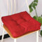 Sitzkissen Stuhlkissen 45x45x9cm für Indoor und Outdoor aus Baumwolle Dicke Polsterung Steppkissen/Bodenkissen, Stuhl Sitzpolster Passt für Haus, Garten, Büro und Autositze,Weinrot
