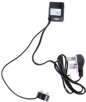 Kisangel Mini Submersible Water Pump for Fish Tank 5w Low Power Aquarium Fountain Pump Led Light UK Plug Quiet Operation
