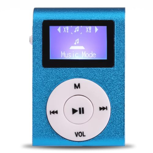 Small MP3 Player, Tragbarer Musik Player mit LCD Bildschirm, Speicherkartenunterstützung, Geeignet Zum Gehen und Laufen