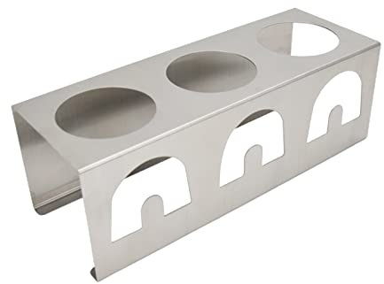 Glanhbnol Sodastreams Abtropfgestell für Flaschen mit 3 Löchern, für Babyflaschen, Abtropfgestell, Küchenreinigung, Aufbewahrungswerkzeug, Flaschenabtropfgestell, Küchenablaufgestell, Metall, Küche