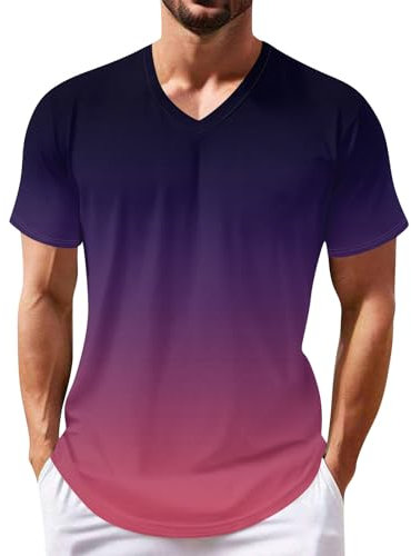 Schwarzes Tshirt Herren T- Shirt Herren Tshirt Men Herren T Shirt Tshirt Herren Marke Men's Activewear Mode T-Shirt mit Los Angeles Palme Grafik Sport Tshirts Herren Tshirt Blau S