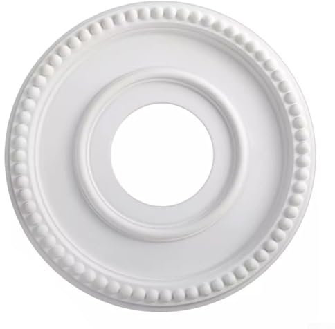 Besttoolifes Home Round Medallion PU Decorative Ceiling Fan Light Fixtures Covers Plate,Ceiling lamp chandelier base decoration,suitable for home decoration