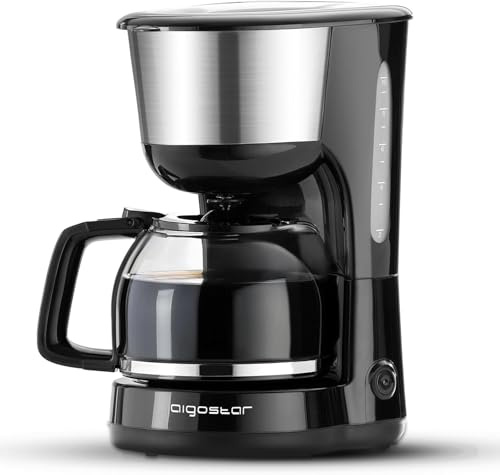 Aigostar Chocolate Kaffeemaschine amerikanisch und t? 10 Tassen 1000 W 1,25 l Anti-Tropf-System