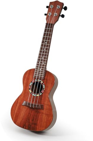 Raimy Kids Guitar Ukulele - 21in Ukulele Guitar Toys for Kids Ages 3 4 5 6 7+ Year Old Boys Girls Simulated Sound Quality Music Instruments Learning Education (Brown)