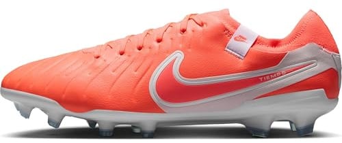 Nike Tiempo Legend 10 Pro Firm-Ground Low-Top Soccer Cleats (DV4333-800, Hot Lava/White), Hot Lava/White, 10.5 UK