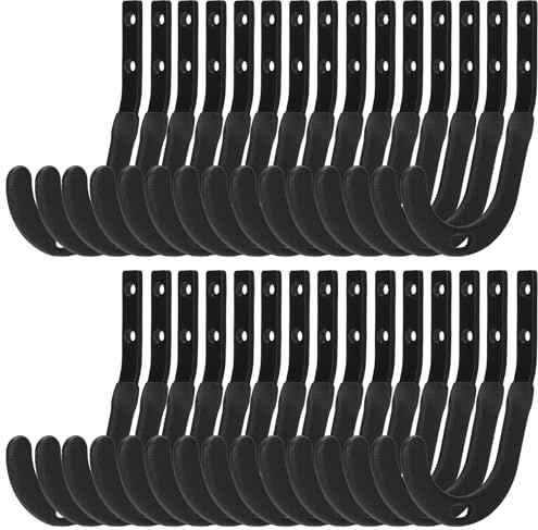 TRIPLE DEER Lockable Heavy Duty Gun Rack Storage Wall Mount Shotgun Rifle Hook Horizontal Metal Gun Hanger for Any Rifles Shotguns Archery Bow and Sword with Soft Padding, Wall Mount Storage & Display