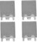 GAROZATION 4pcs Refrigerator Shelf Clips Fridge Holder Bracket Mini Fridge Accessories Universal Fridge Support Bracket