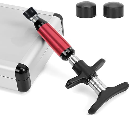 Manuelles Chiropraktik-MassagegeräT, 6-Stufiger Chiropraktik-Aktivator, 50–300N Einstellbare StäRke, FüR Gesicht, Bauch, Beine, Gesäß, Arme, Zur Linderung Von Gelenkschmerzen,Red