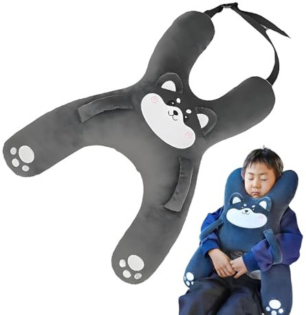 Kinder-Reisekissen für Autositz – Körperstützkissen – atmungsaktiv, bequem, H-Form, weiches Kissen für Mädchen, Kinder, Outdoor, Automobil, Roadtrip, Kinderfahrzeug, Junge