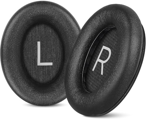 Aurivor Replacement Ear Pads for Bose QuietComfort 45 35 ii (QC45 QC35) Headphones, Anti-Tear Earpads Cushions for QC SE SC & New Quiet Comfort (Deep Bass), Softer Foam & Leather (Black)