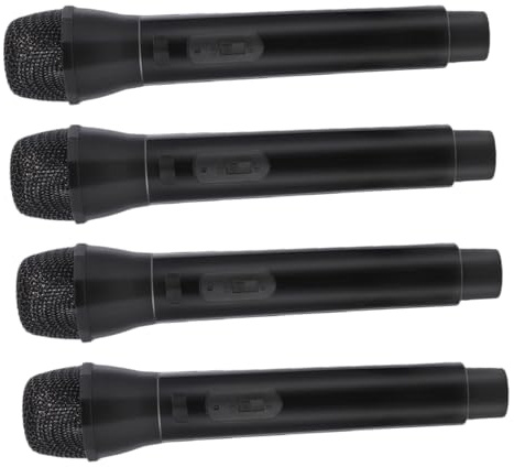 Supvox 4stücke Spielzeug Mikrofon Requisiten Für Junge Mädchen Simulations Mikrofon Spielzeug Aus Plastik Gefälschte Mikrofone Für Karaoke Kostüm Zubehör Party Requisiten