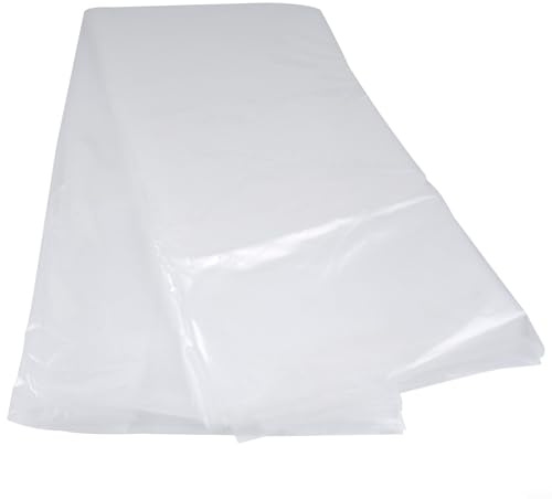 Yuanpgky Bâche en plastique polyéthylène transparent pour toit de serre, 0,04 mm d'épaisseur, 3 x 4 m, 3 x 6 m, 3 x 10 m, film de protection imperméable et résistant aux UV (3 x 4 m)
