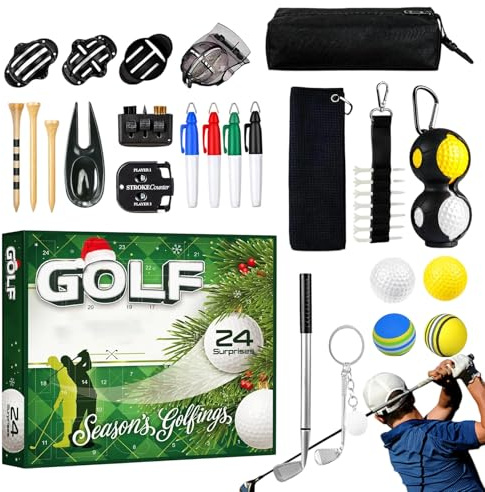 Calendario ’Avvento Golf 2025 – 24 Giorni Di Da Gølf | Calendario Di Natale Per Famiglia, Amici, Papà, Lui & Appassionati Di Gølf