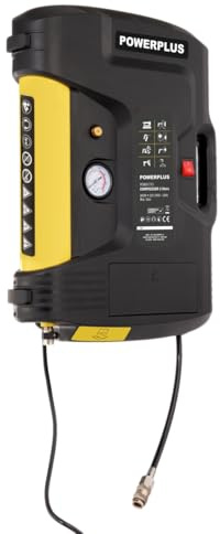 Powerplus Compressore POWX1715 - Compressore montaggio a parete 900W 2L