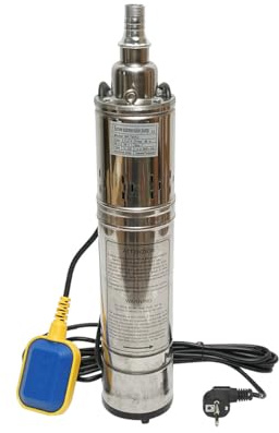 Pompa sommersa con galleggiante 800W, 58 L/min, profondità massima 60 m