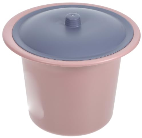 Pot de Chambre avec Couvercle en Plastique, Seau à Urine | Usage Domestique, Format Unisexe, Adapté aux Femmes Enceintes Grands-parents